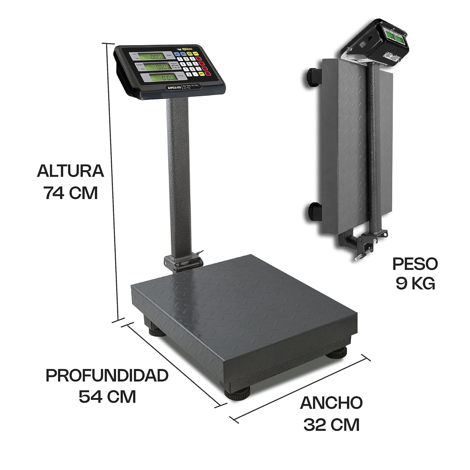 Báscula de Plataforma Plegable 100 kg