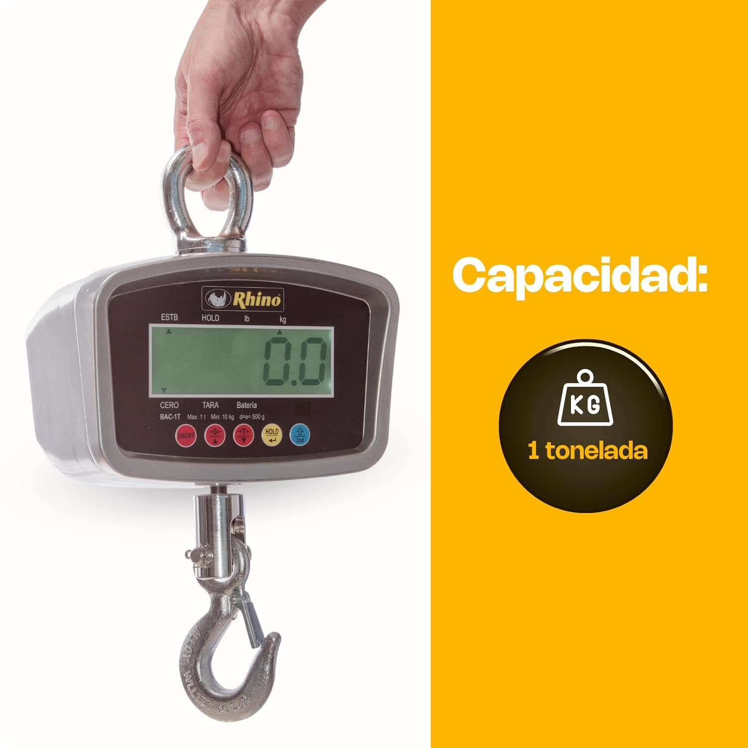 Báscula Electrónica Colgante 1,000 kg