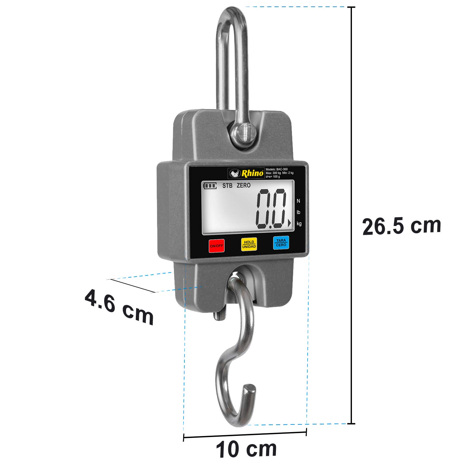 Báscula Electrónica Colgante 300 kg