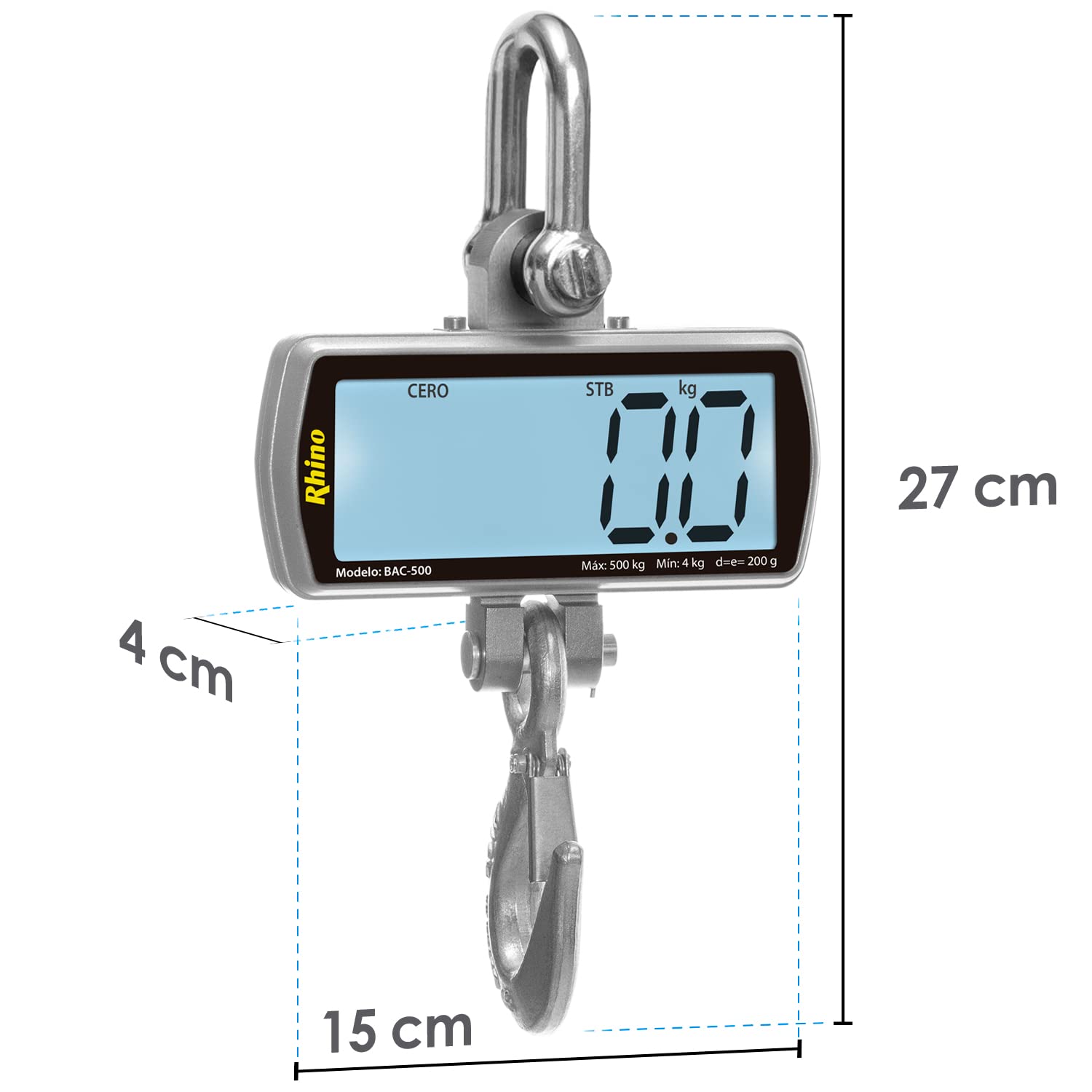 Báscula Electrónica Colgante 500 kg