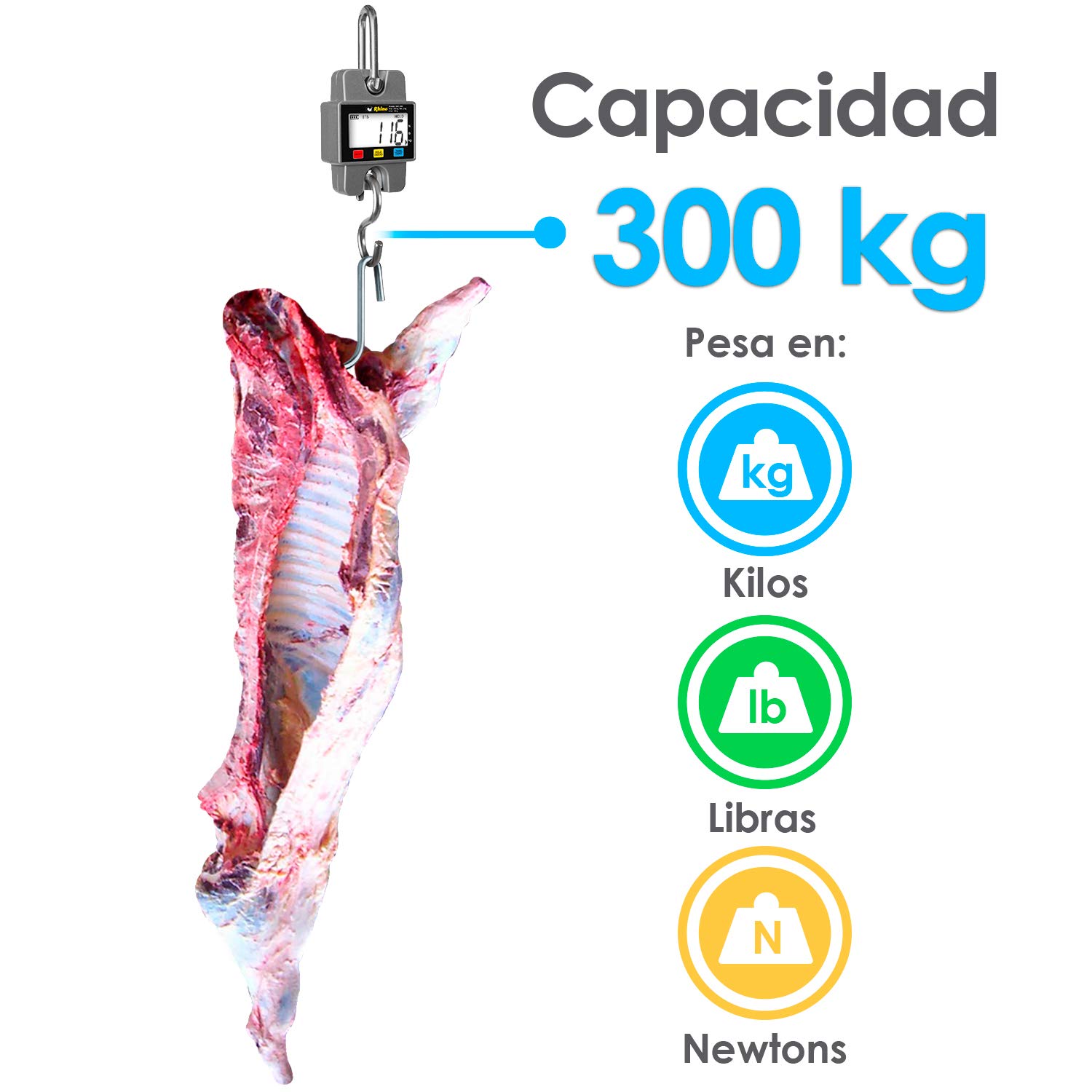 Báscula Electrónica Colgante 300 kg