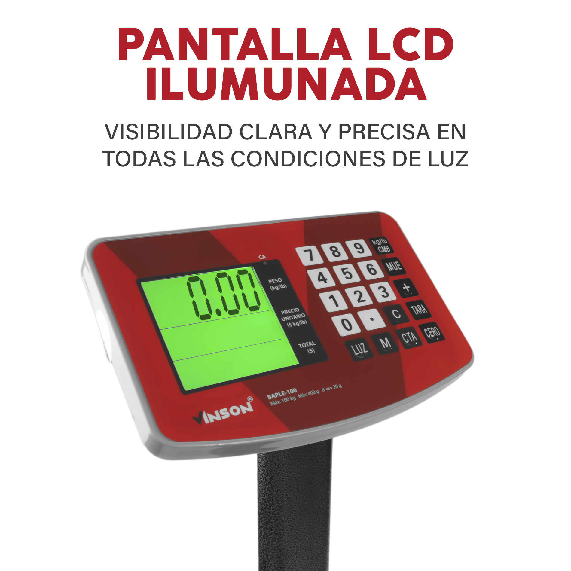 Báscula de Plataforma Plegable 100 kg