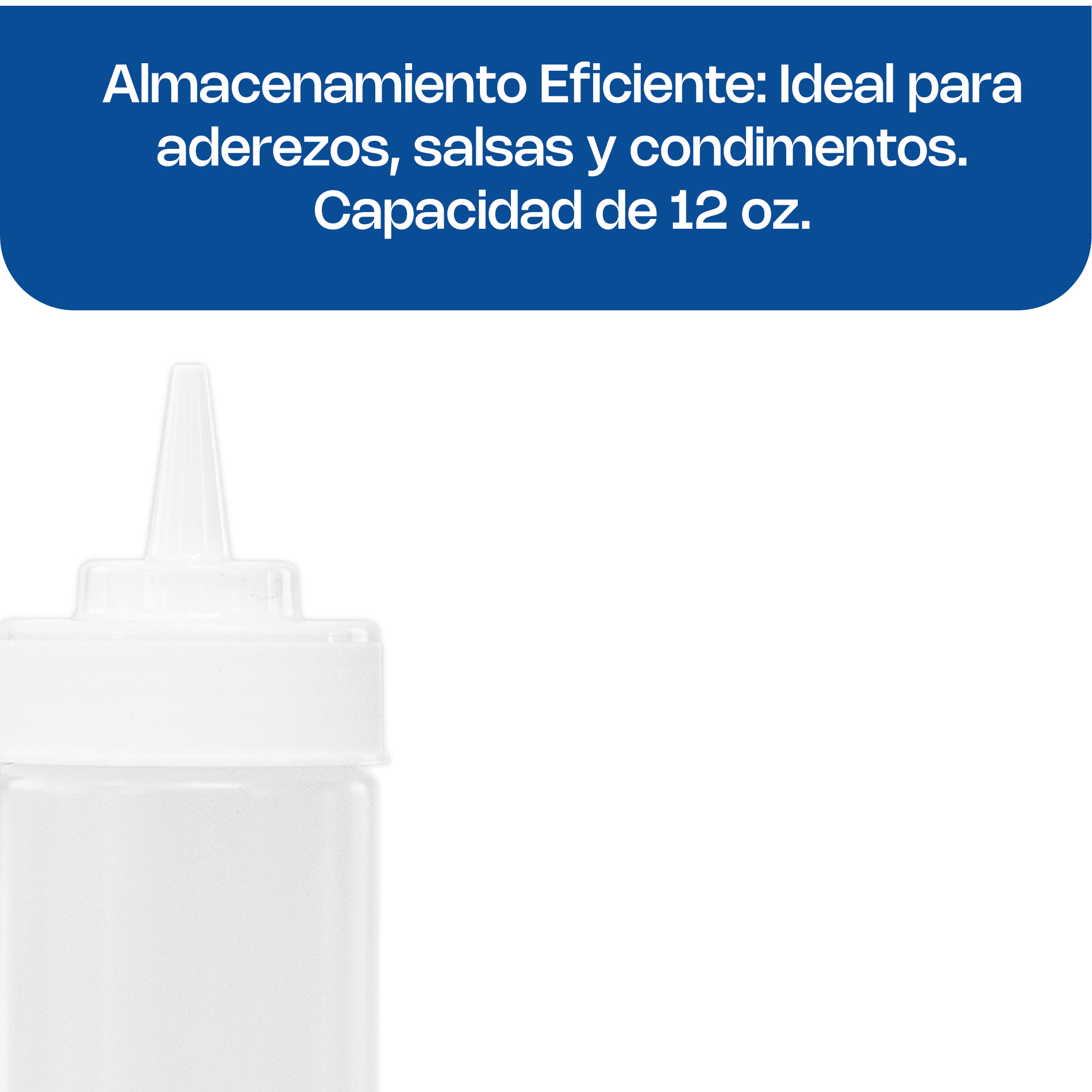 Recipiente Transparente para Aderezo 16 oz