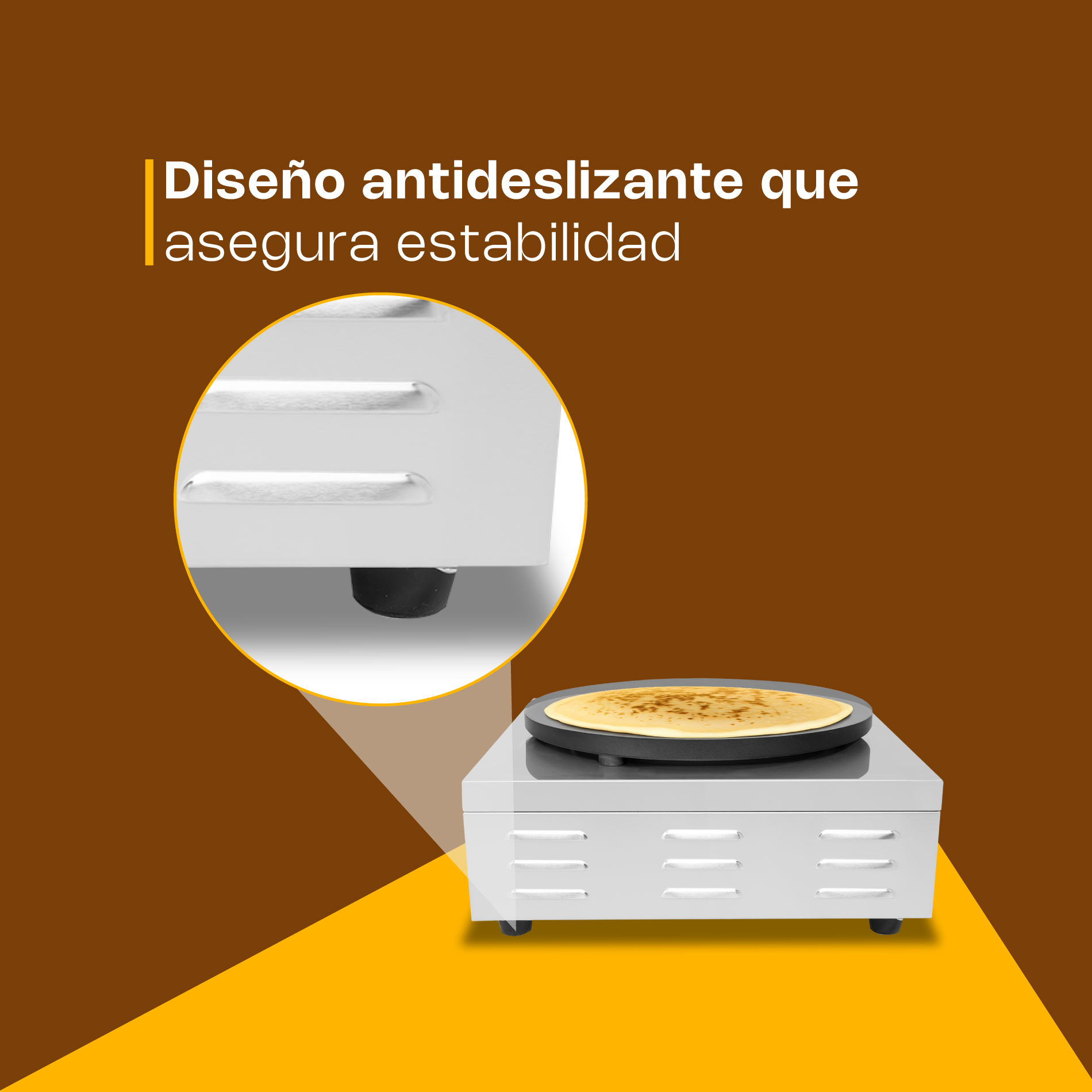 Crepera Eléctrica 2,000 W