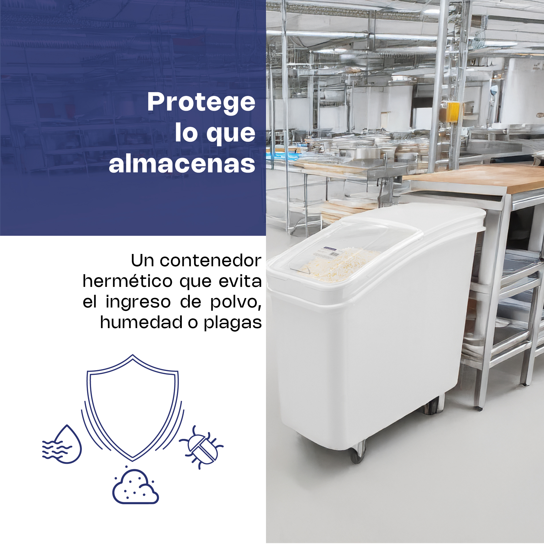 Almacenador para Granos Tipo Estante 79 L