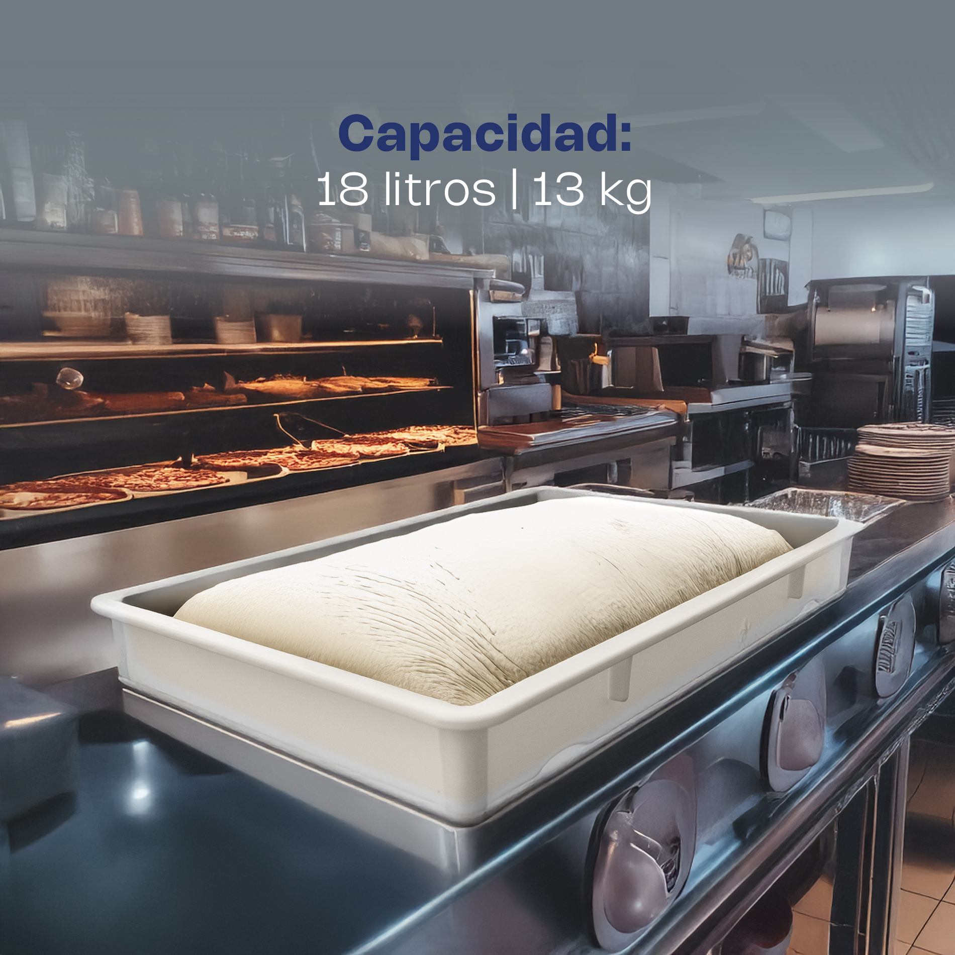 Caja para Masa de Pizza 18 L