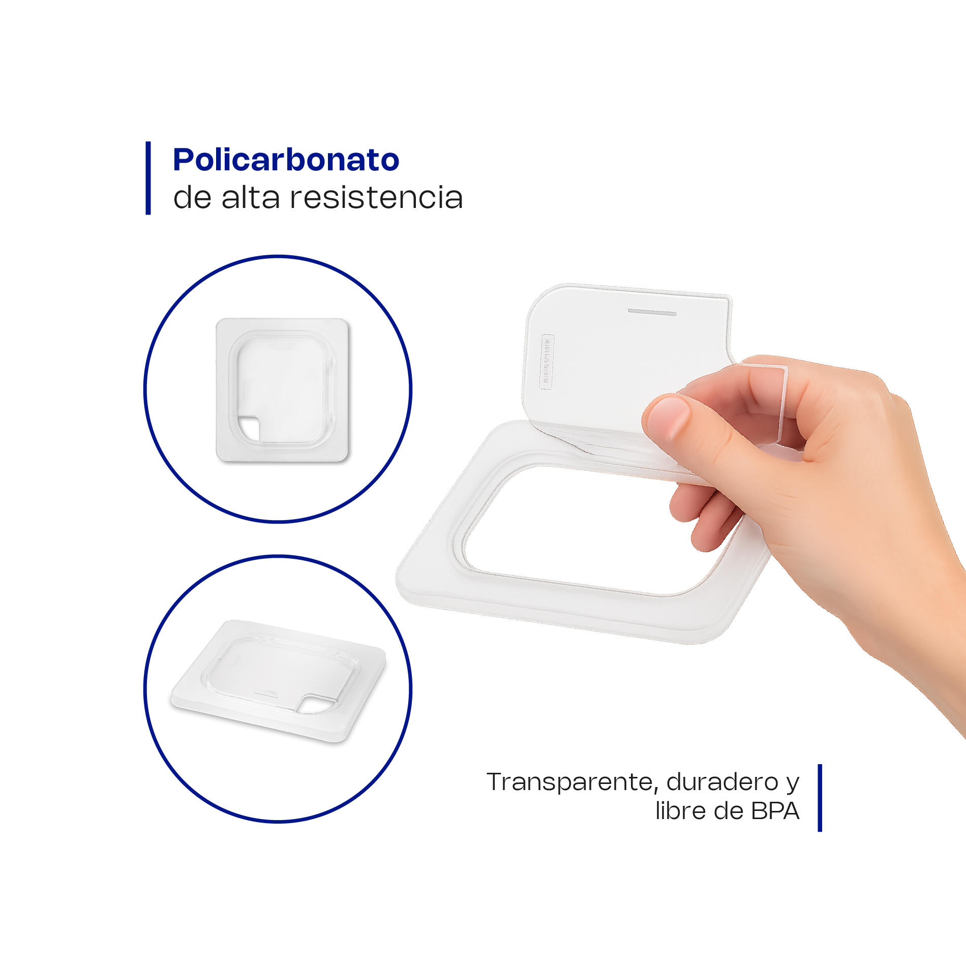 Tapa con Bisagra para Inserto Inox Sexto