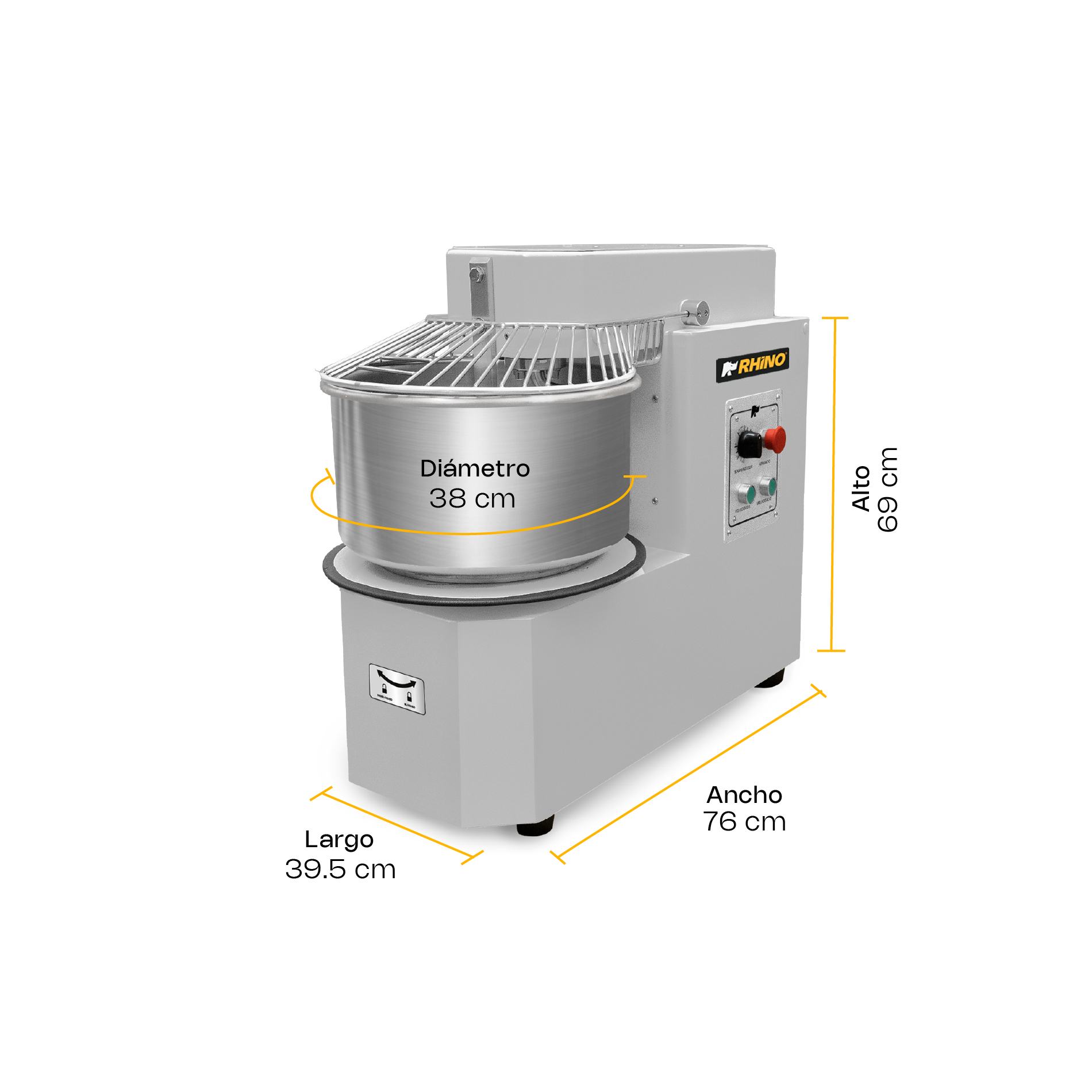 Amasadora de Procesamiento Prolongado 20 L